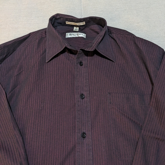 2 For $60! Vintage Balmain Button Up shirt men's S - Picture 4 of 7